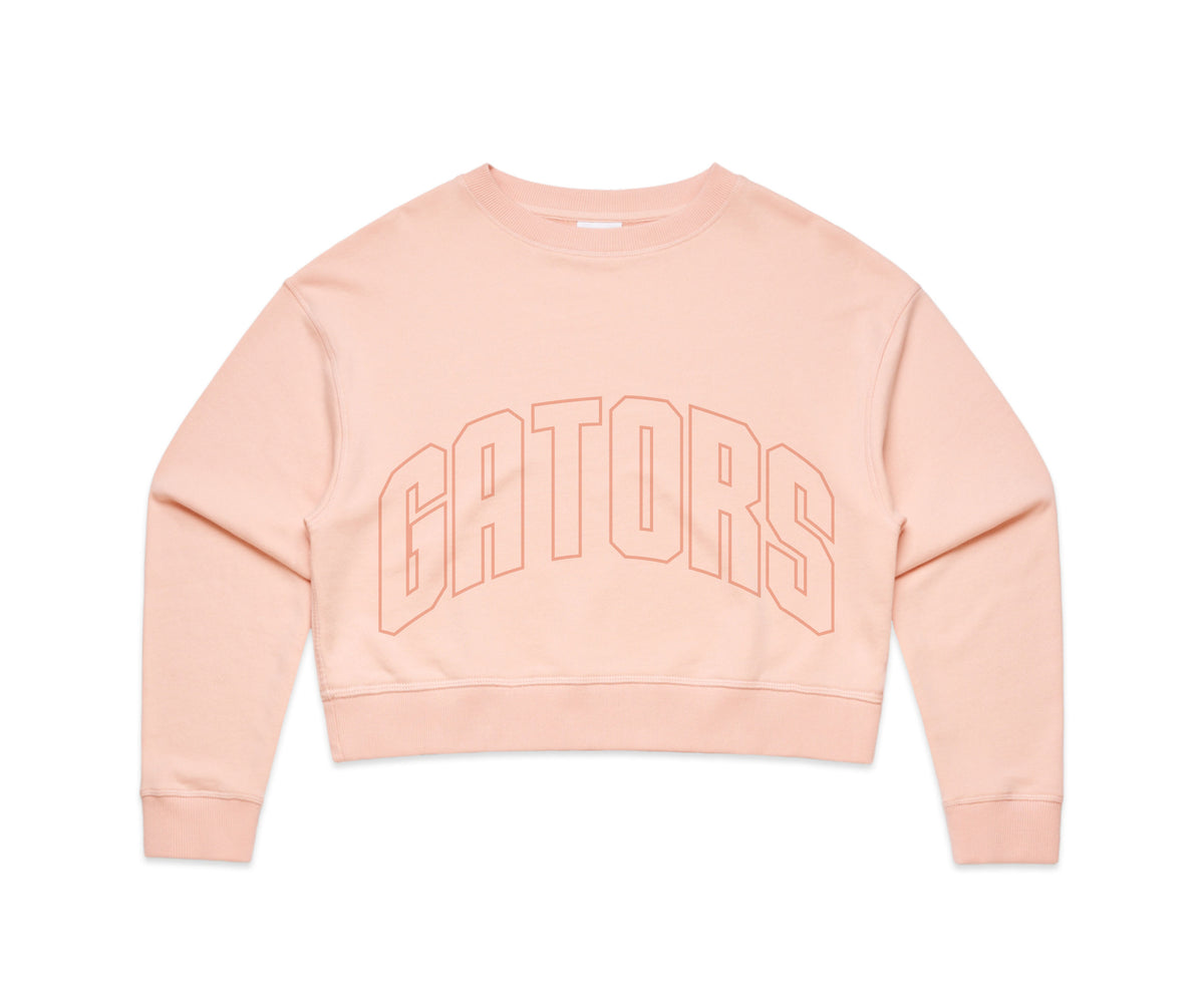 GATORS CROPPED CREW - BLUSH