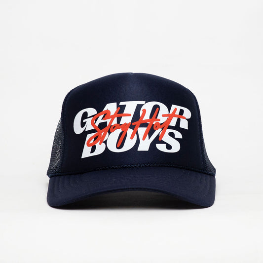 Gator Boys Stay Hot Trucker Hat [NAVY BLUE]