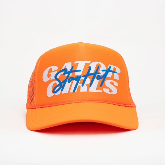 Gator Girls Stay Hot Trucker Hat [NEON ORANGE]