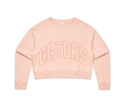 GATORS CROPPED CREW - BLUSH